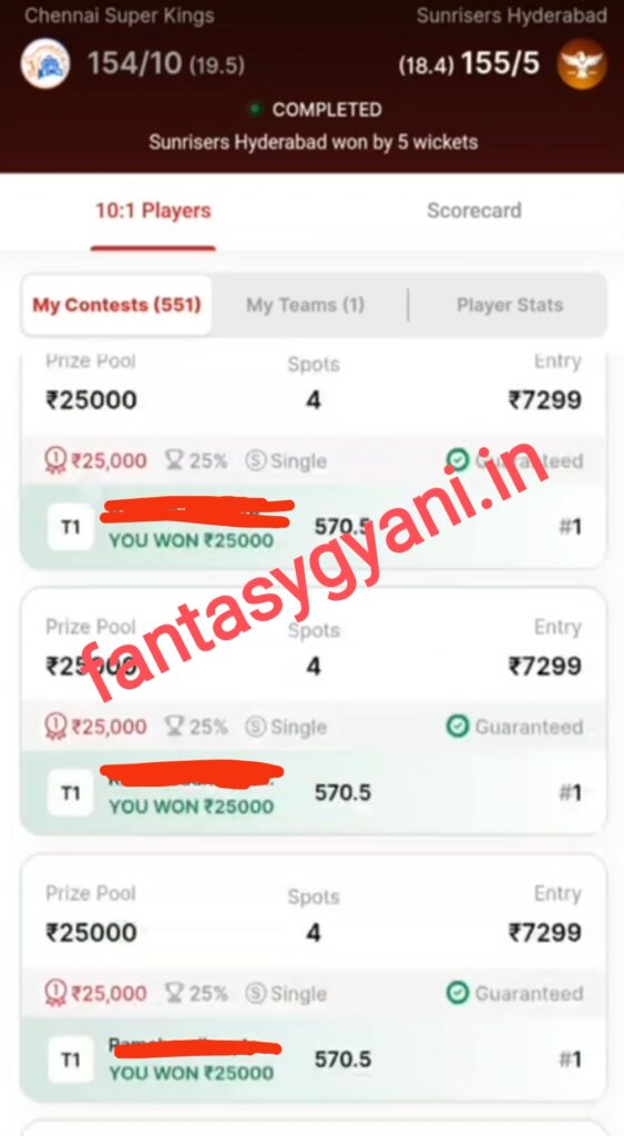 CHE vs SRH Winning IPL 2025