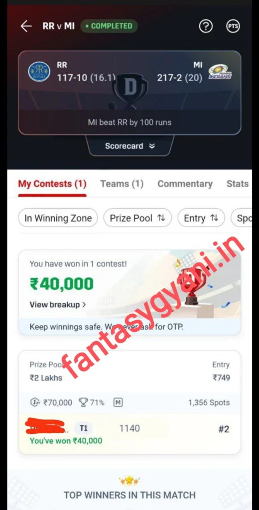 IPL Match 2025 Winning