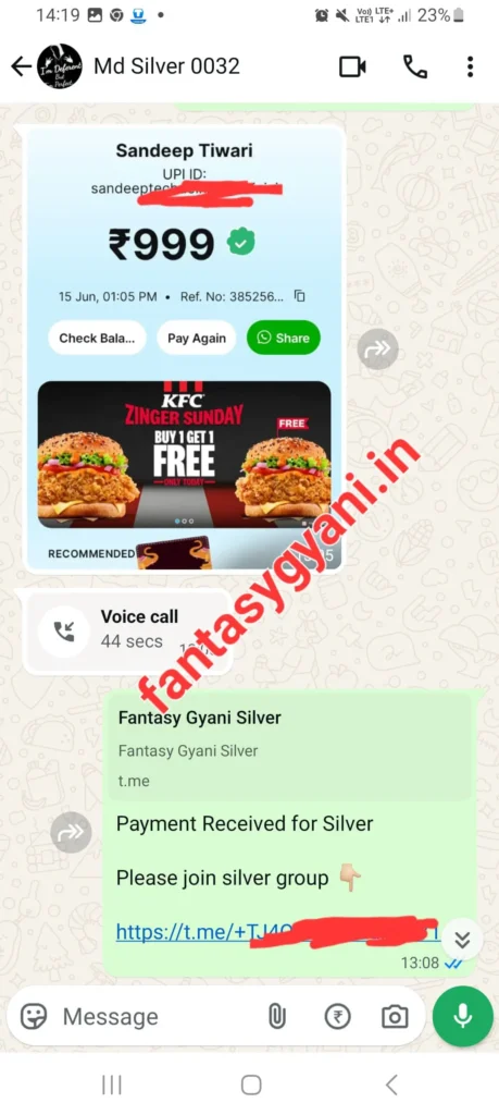 Silver Payment